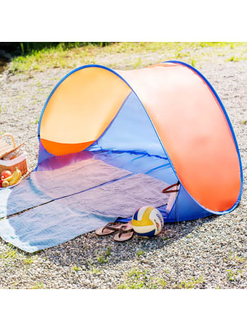 tectake Pop-Up Strandmuschel, 220 x 120 x 100 cm selbstaufbauend