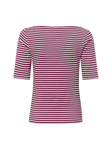 Zero  T-Shirt in himbeer weiß - 0001