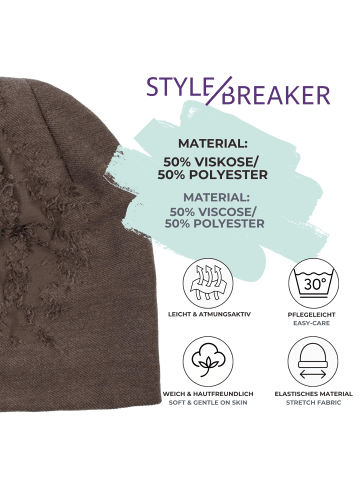 styleBREAKER Beanie Mütze in Schwarz