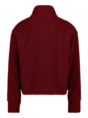 BETTY & CO Sweatshirt-Jacke mit Reißverschluss in Fall Burgundy