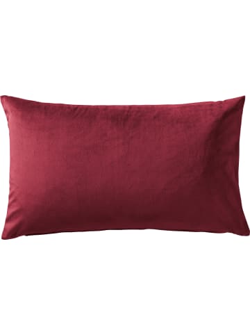 REDBEST Samt Kissenhülle Kingsville in dunkelrot
