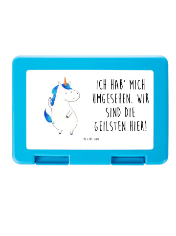 Mr. & Mrs. Panda Lunchbox Einhorn Mann mit Spruch in Weiß