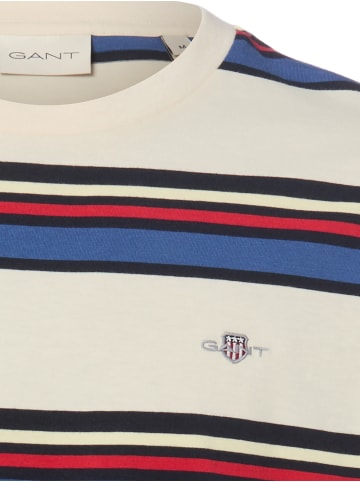 Gant T-Shirt in beige mehrfarbig