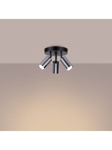 Nice Lamps Plafond SOLARA 3P schwarz/chrom H 13