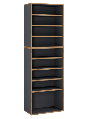 VCM  Holz Regal Schuhschrank Schuhregal Salia B60 in Anthrazit