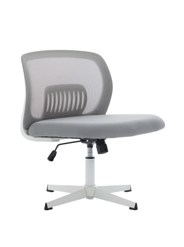 ABRIHOME Bürostuhl 360° drehbar und höhenverstellbar Mesh, Grau