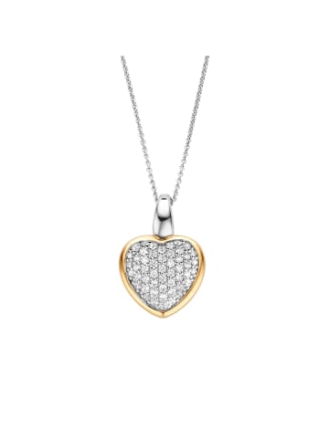 Ti Sento Milano Anhänger The Sparkling Heart Pendant in bicolor