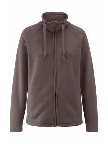 Hessnatur Hessnatur Jacke Relaxed ACTIVE WOOL aus reiner Bio-Merinowolle in dunkles mauve