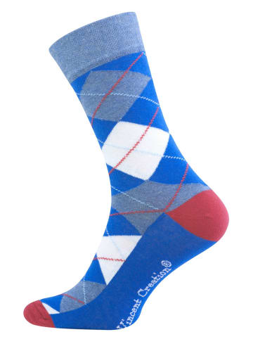 Vincent Creation® Casual Socken "ARGYLE" 6 Paar in Bunt