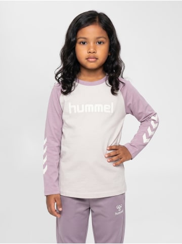 Hummel T-Shirt Hmljr Logo Kinder in SEA FOG