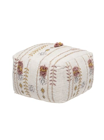 Bloomingville Pouf Creme Weiß