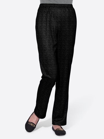 WITT WEIDEN Hose in schwarz-gemustert