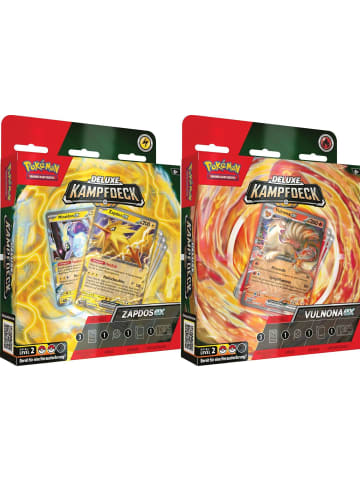 Pokémon Deluxe-Kampfdeck Vulnona-ex oder Zapdos in Mehrfarbig ab 6 Jahre