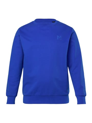 Men Plus Sweatshirt in kobaltblau