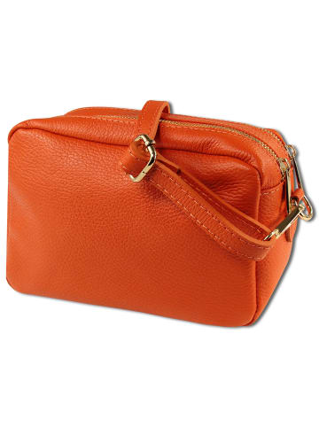 Toscanto Leder Umhängetasche Toscanto Tasche orange ca. 22cm
