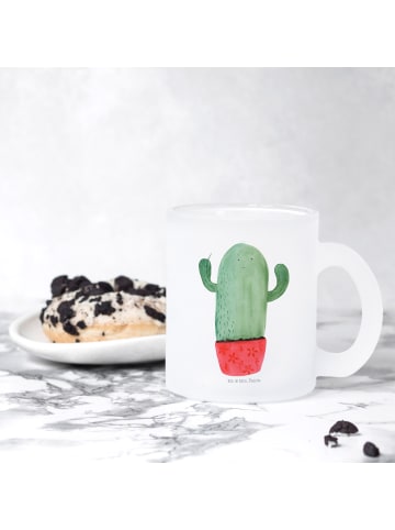 Mr. & Mrs. Panda Glas Tasse Kaktus Wut ohne Spruch in Transparent