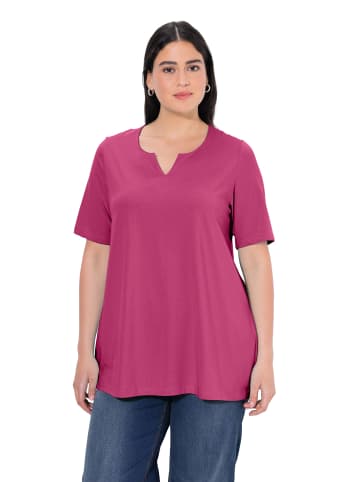 Ulla Popken Shirt in klassisch dunkle beere