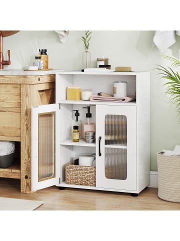 COSTWAY Badezimmerschrank 60 x 30 x 83 cm in Weiß