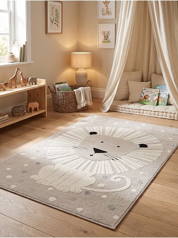 KADIMA DESIGN Kinderteppich Kinder-Motiv Kinderzimmer pflegeleicht Spielzimmer Motiv in Beige