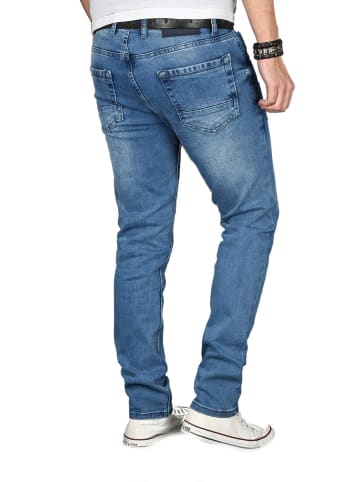 Alessandro Salvarini Jeans A. Salvarini Herren Jeans Salvarini-Basic3 in Hellblau