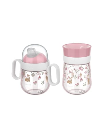 Mepal 2er Set Trinklernbecher Antitropf & 360° Mio 200 & 300 ml in Fairy Garden