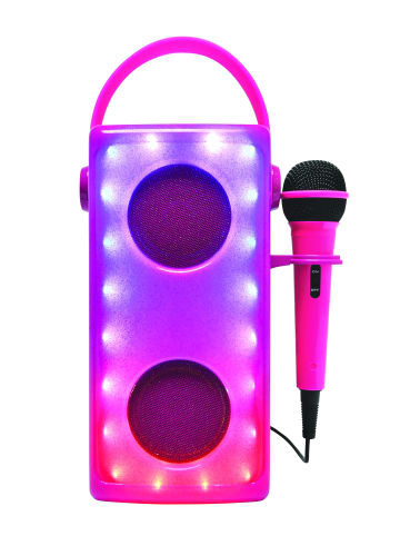 LEXIBOOK® Rosa Leuchtender Bluetooth®-Lautsprecher mit Mikrofon
