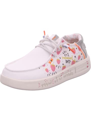 Fusion Halbschuhe Lily in print white happy