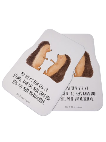Mr. & Mrs. Panda Automatte Igel Liebe mit Spruch in Weiß