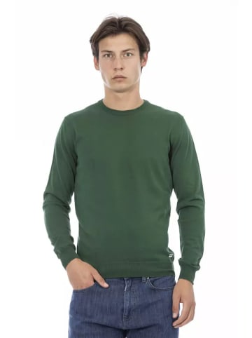 Baldinini Trend Zweifarbig Grün Baumwolle Herren Pullover