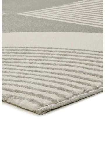 Atticgo Kurzflor-Teppich FLORA in silber