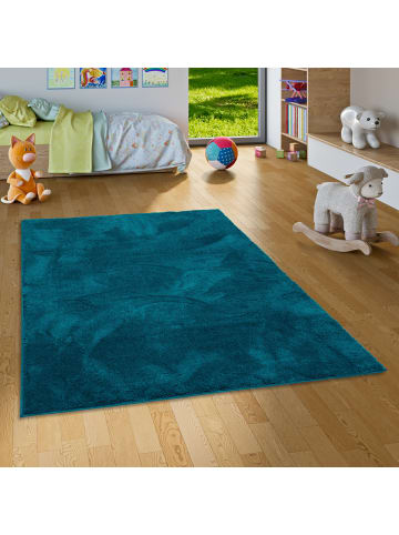 Pergamon Kinderteppich Silky in petrol