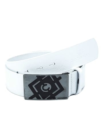 Cipo & Baxx Herren Gürtel in White