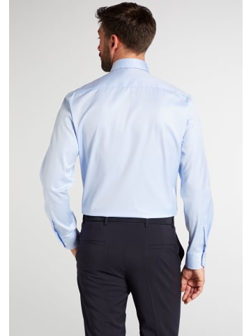 Eterna Hemd extra langer Arm 68cm Modern-Fit Cover Shirt Twill in Blau
