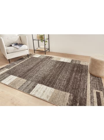 Peyer-Syntex 1 Teppich Amber 149 Bordüre braun 120/170 cm in braun