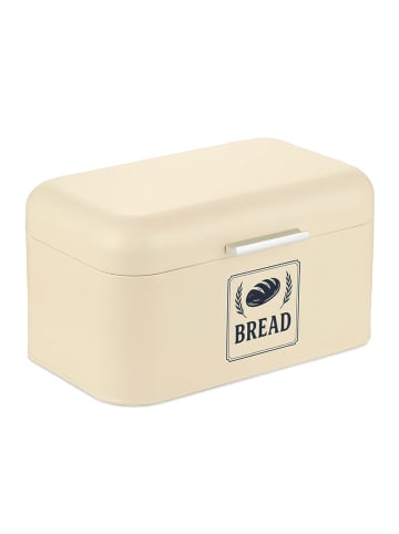 relaxdays Brotkasten in Beige – (B)30 x (H)16,5 x (T)19 cm