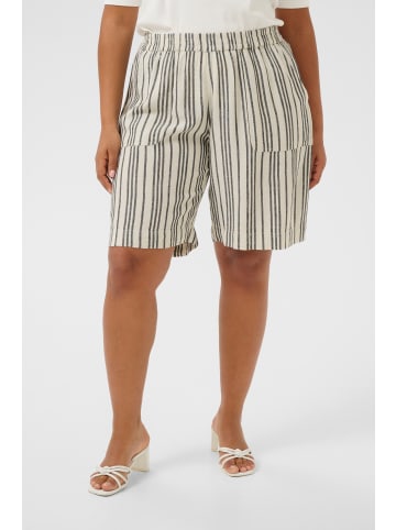 KAFFE curve Shorts KCmille Regular fit in Moonstruck / Black Stripe