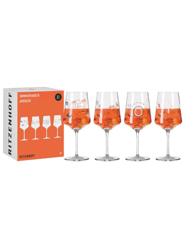 RITZENHOFF 4er Set Aperizzo Aperitifgläser Sommerrausch 544 ml in bunt