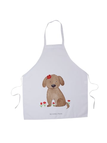 Mr. & Mrs. Panda Koch Schürze Hund Dame ohne Spruch in Weiß