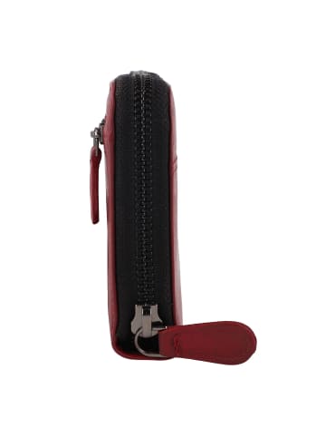 Greenburry Destressed Geldbörse RFID Schutz Leder 19 cm in deep red