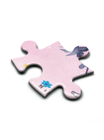 Mr. & Mrs. Panda Puzzle Einhorn Bergsteiger ohne Spruch in Rot Pastell