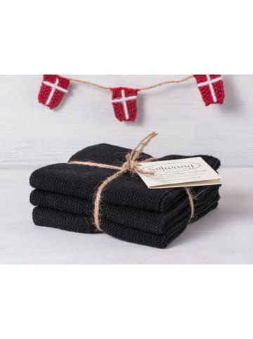 Solwang Wischtuch Schwarz 3er Set