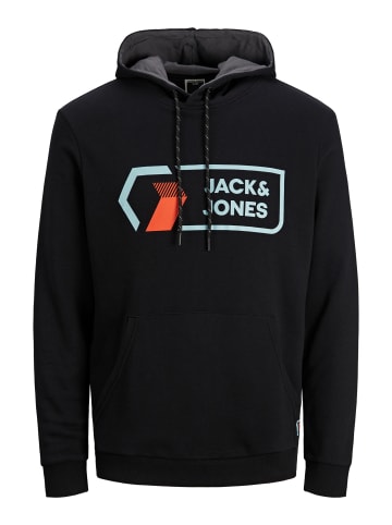 Jack & Jones Sweatshirt 'Logo Sweat Hood' in schwarz