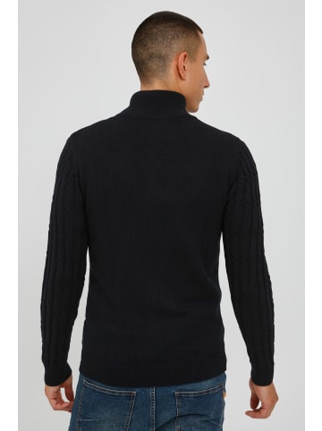 INDICODE Strickjacke IDPaulomo 35549MM Grobstrick Zip-Jacke in Schwarz