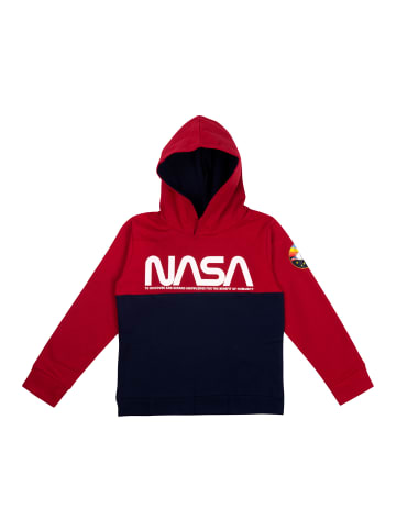 United Labels NASA Hoodie Kapuzenpullover in blau/rot