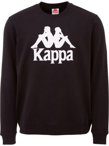 Kappa Pullover "Retro Sweatshirt" in Schwarz