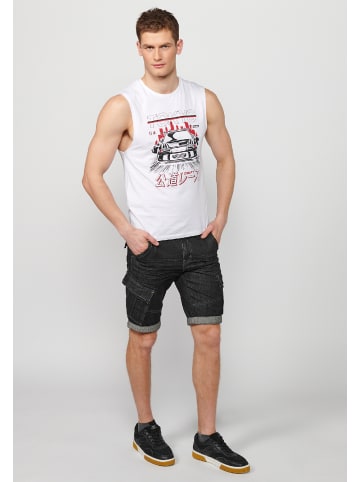 KOROSHI Tank Top Shirt in weiß