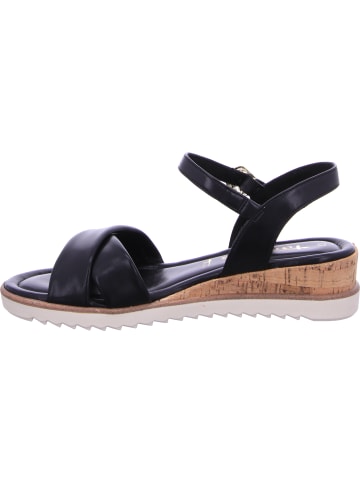 Tamaris Keilsandalette in schwarz