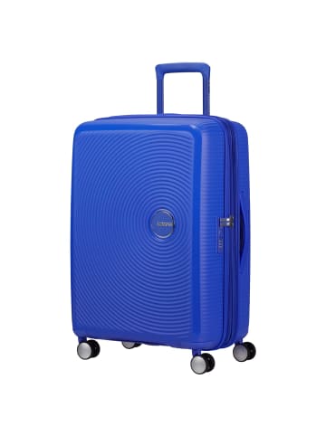 American Tourister Soundbox - 4-Rollen-Trolley 67 cm erw. (gelb) in cobalt blue