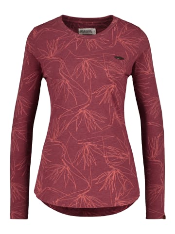 alife and kickin Longsleeve, Langarmshirt LeaAK B in cranberry juice melange