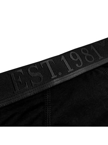 Emporio Armani 3er Pack Trunks Cotton in Schwarz